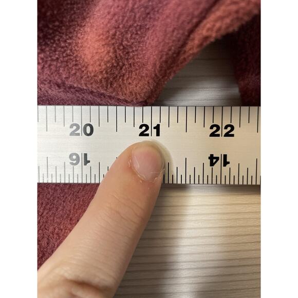 Old Navy Go-Warm Fleece Sweatshirt Womens Small Burgundy Cowl Neck Cropped - Picture 5 of 9